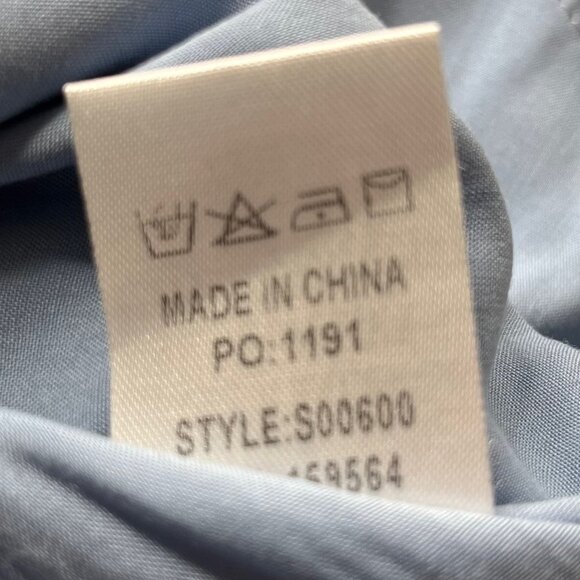 Bluivy Shirt Off Shoulder Cropped Womens Large Blue New Socielle - Picture 9 of 13